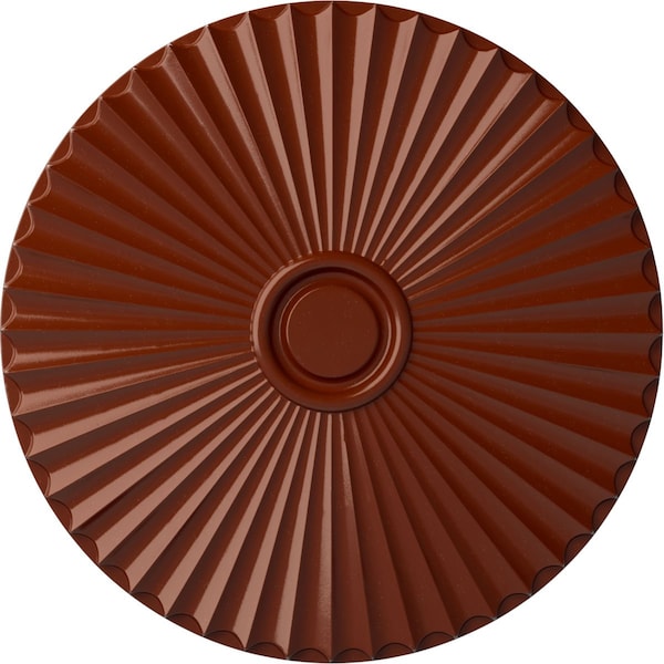 Ekena Millwork Shakuras Ceiling Medallion (For Canopies up to 5 1/2"), Hand-Painted Firebrick, 29 1/2"OD x 2"P CM30SHFIF - main